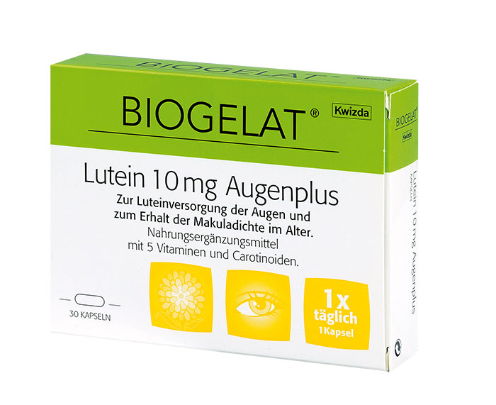 BIOGELAT® Lutein 10 mg Augenplus
