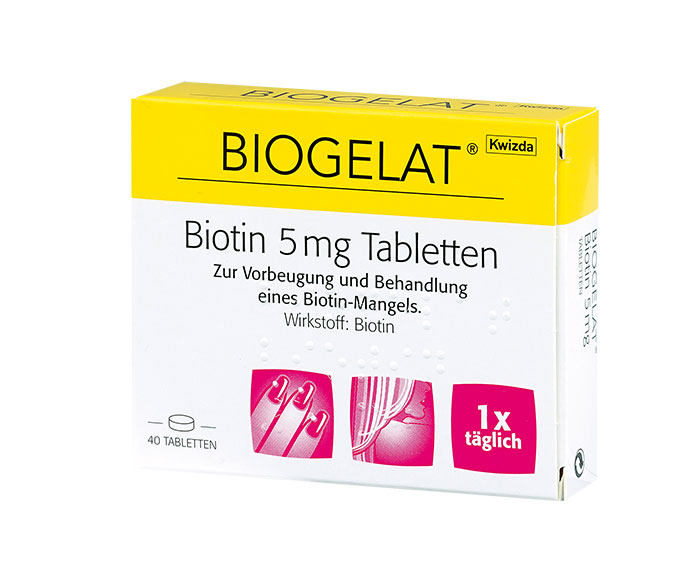 BIOGELAT® Biotin 5 mg tablets