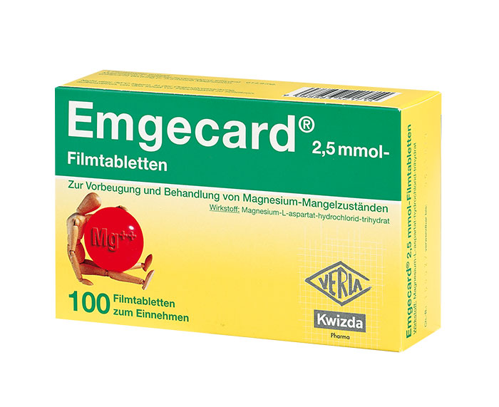 EMGECARD® 2,5 mmol film-coated tablets
